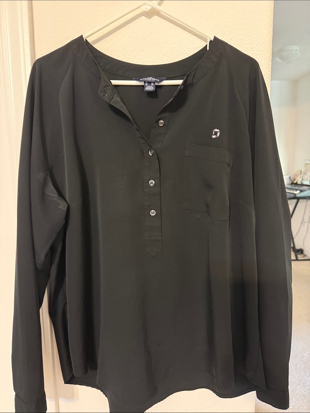 Chase Lands End Black Blouse
